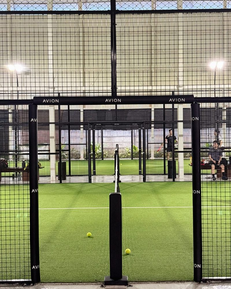 Green court interior