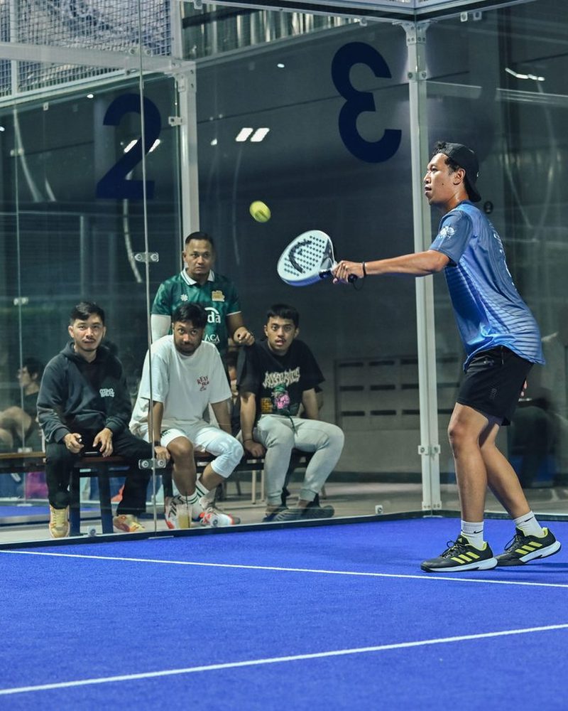 Player at the net