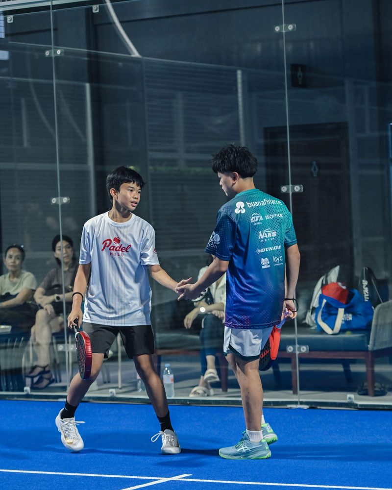 Youth players handshake